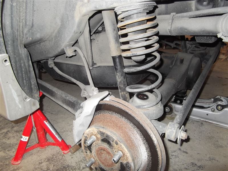 リアスプリング交換（ダウン→純正）（スズキ アルトワークス・HA11S