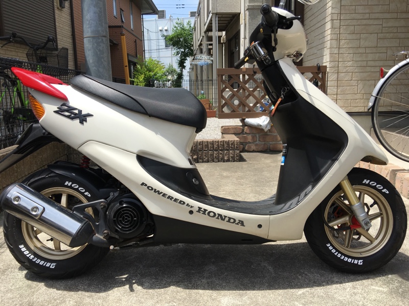 ホワイトレター（ホンダ Live Dio ZX (ライブディオZX)）by kuma-DBA