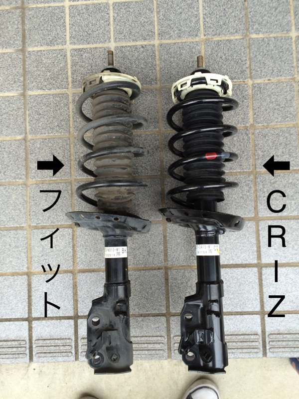 GE系フィットとCR-Zの足廻り互換性検証（ホンダ フィット（RS））by