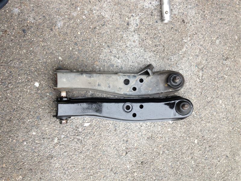 S13純正30mm延長加工ロアアーム取り付け（日産 レパードJ．フェリー