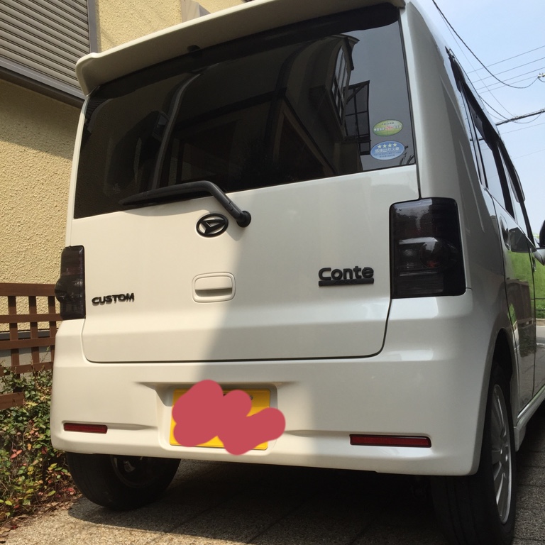 テールにスモークフィルム(´∇｀)（ダイハツ ムーヴコンテカスタム