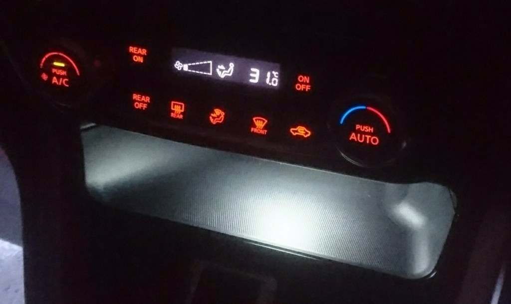 エアコンスイッチ LED打ち替え C27（日産 セレナハイブリッド・C27）by