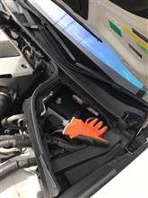 ポップアップエンジンフード 除去&キャンセラー取り付け（日産 フーガ