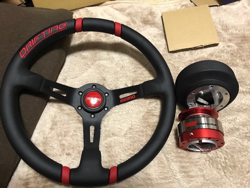 MOMOステ交換 クイックリリース取り付け（ホンダ インテグラタイプR