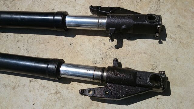 フロントフォーク交換。（アプリリア RS250）by One night club - みんカラ