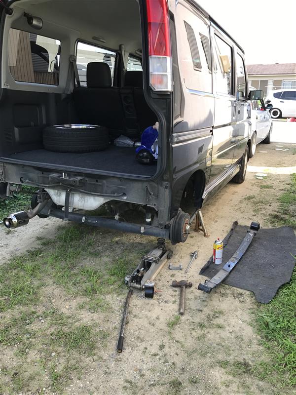 純正ローダウンをダウン（ホンダ バモス・HM1/2/3/4/HJ1/2）by