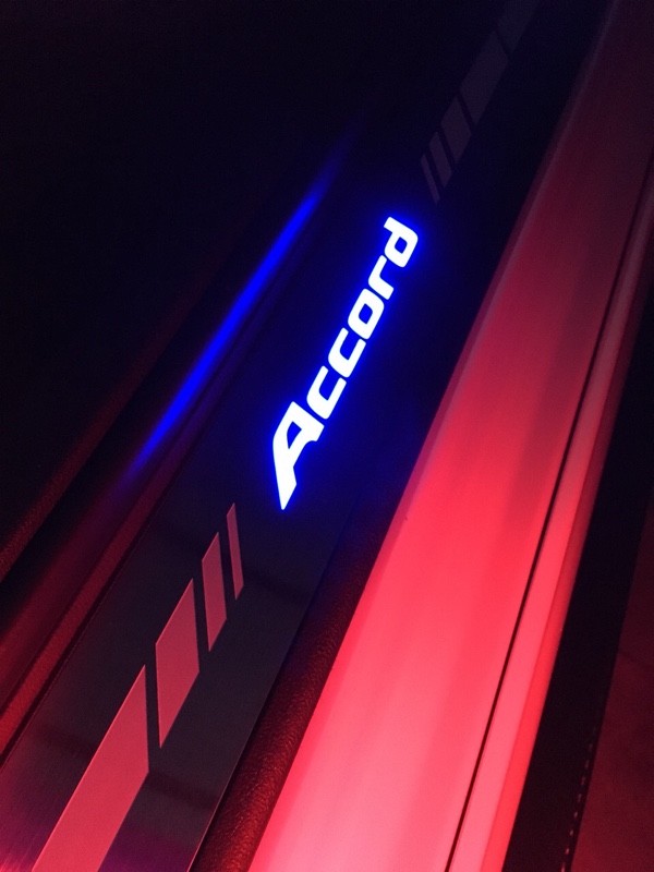 アコード アコードツアラー cu cw スカッフプレート led 青色 アコード