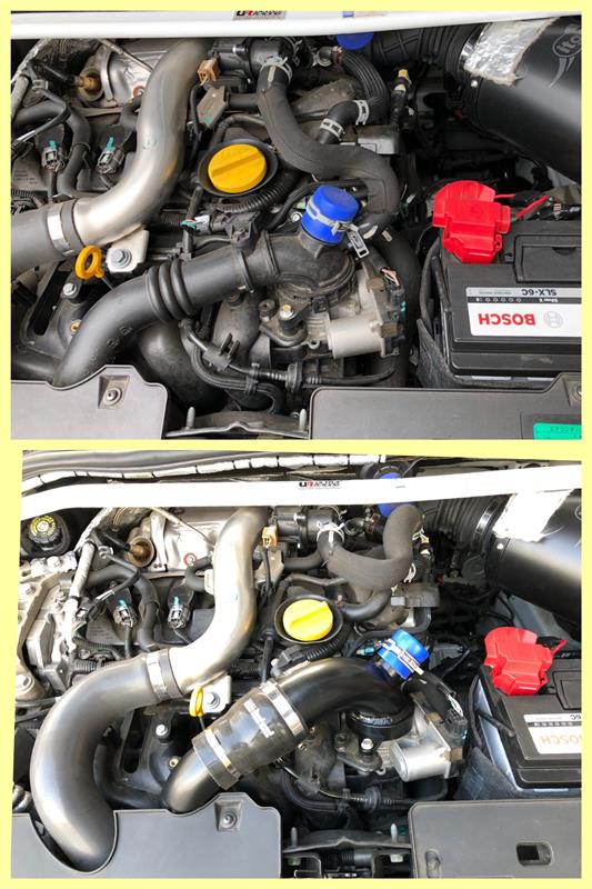 忘備録】AIRTEC Motorsport アルミインテークパイプ取付（ルノー