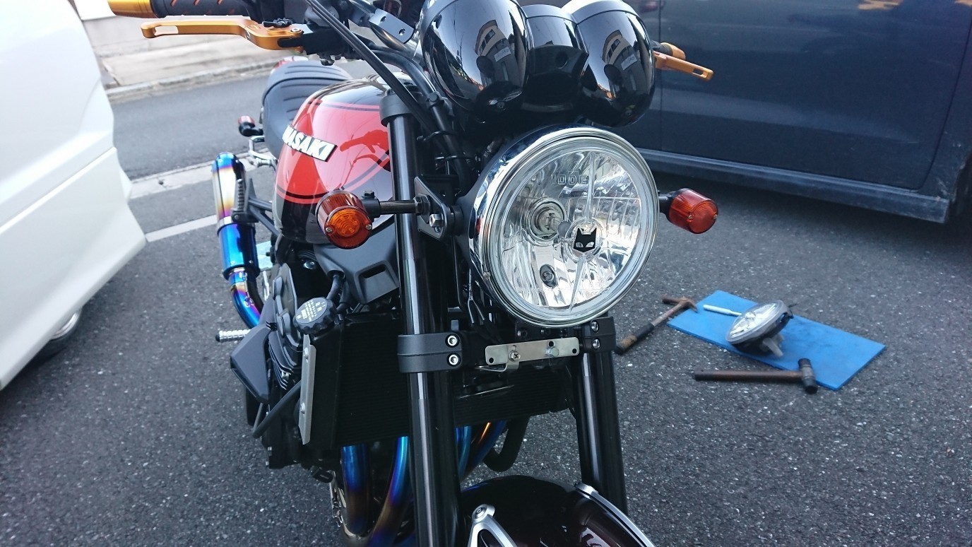 マーシャルヘッドライト（カワサキ Z900RS）by 平野少佐@闇フク - みんカラ