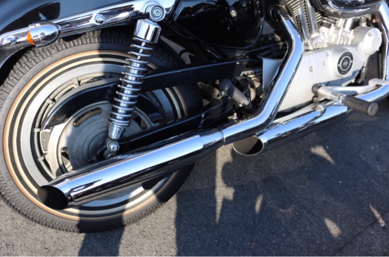 北米マフラーバロニーカットに交換（ハーレーダビッドソン スポーツ