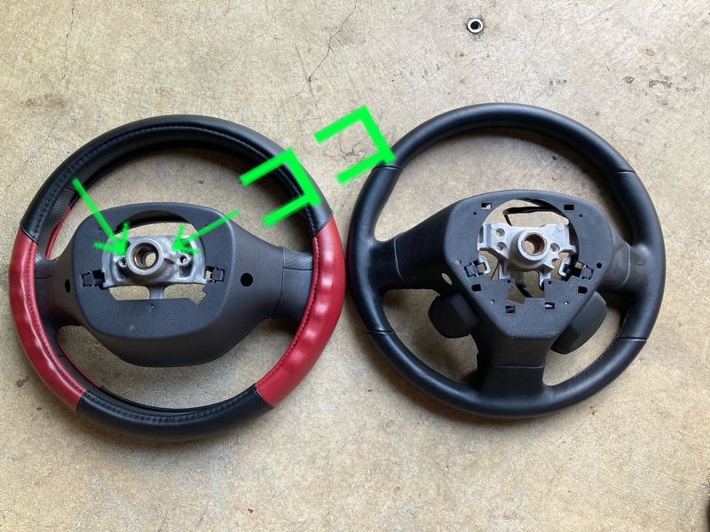 BP5レガシィのステアリング流用 (詳細)（スバル R1・RJ）by ほっしゃん