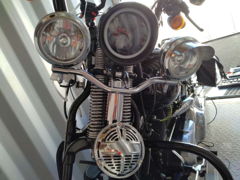 フォグランプ取付（ハーレーダビッドソン FLSTSB X-Bones (クロス
