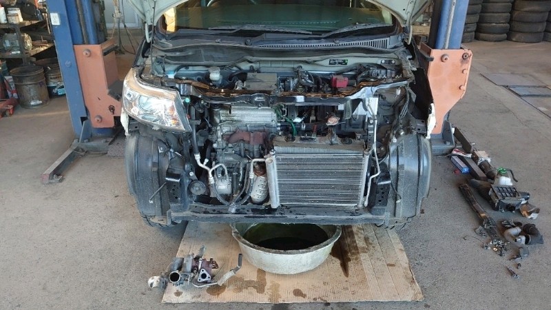 タービンから異音不良タービン取り外し作業！（スズキ ワゴンR