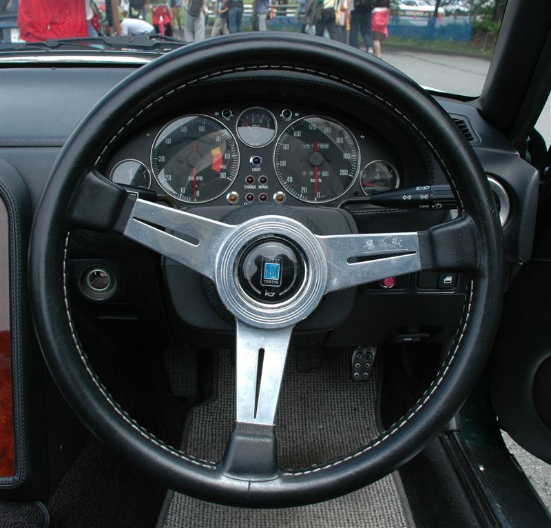 CLASSIC LEATHER ブラックレザー＆ポリッシュスポーク NARDI(ナルディ