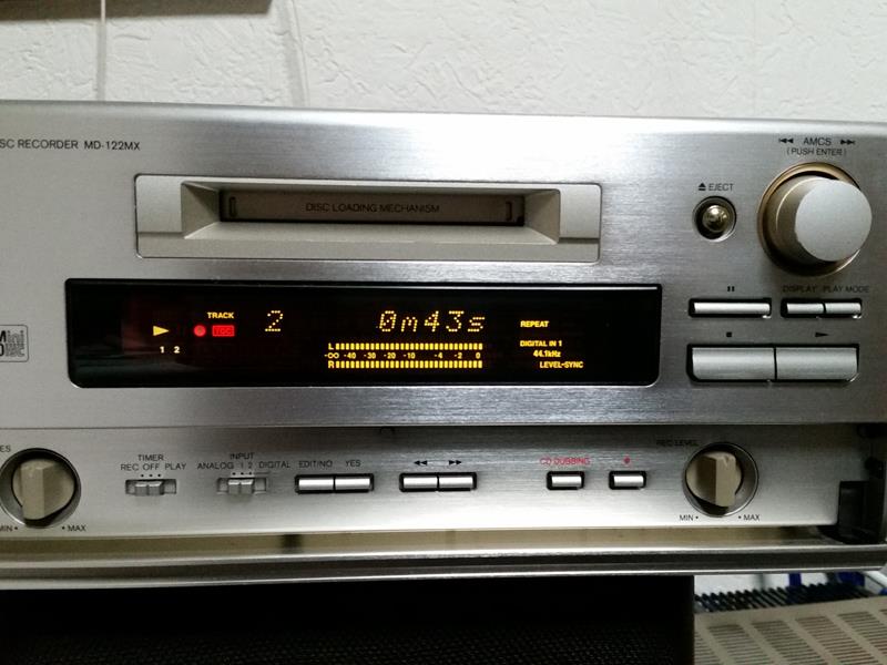 整備済 md-122mx [メンテナンス済] ONKYO mdプレイヤー 動作品 ONKYO