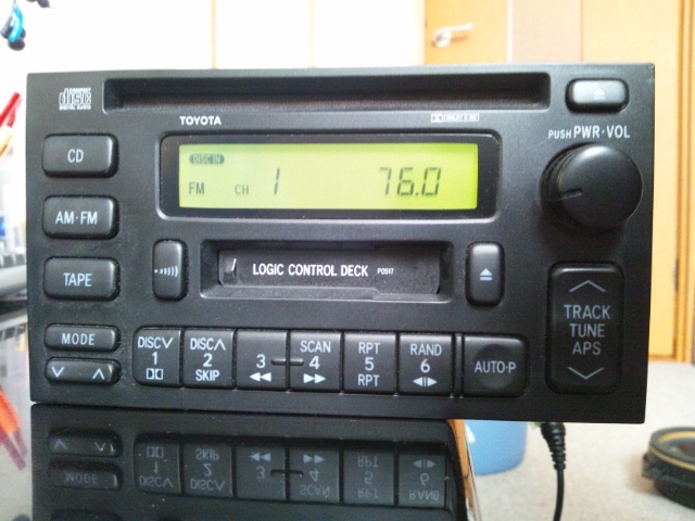 トヨタ マーク2ブリト 純正MD.CD.AM.FM.カセットオーディオ トヨタ