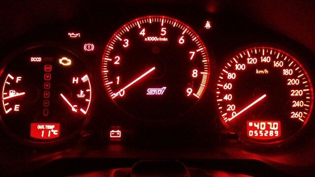 SUBSRU IMPREZA WRX STi アプライドF型 純正スピードメーター のパーツ