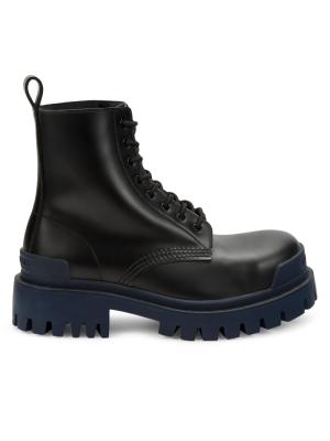 Balenciaga Strike Leather Combat Boots on SALE | Saks OFF 5TH