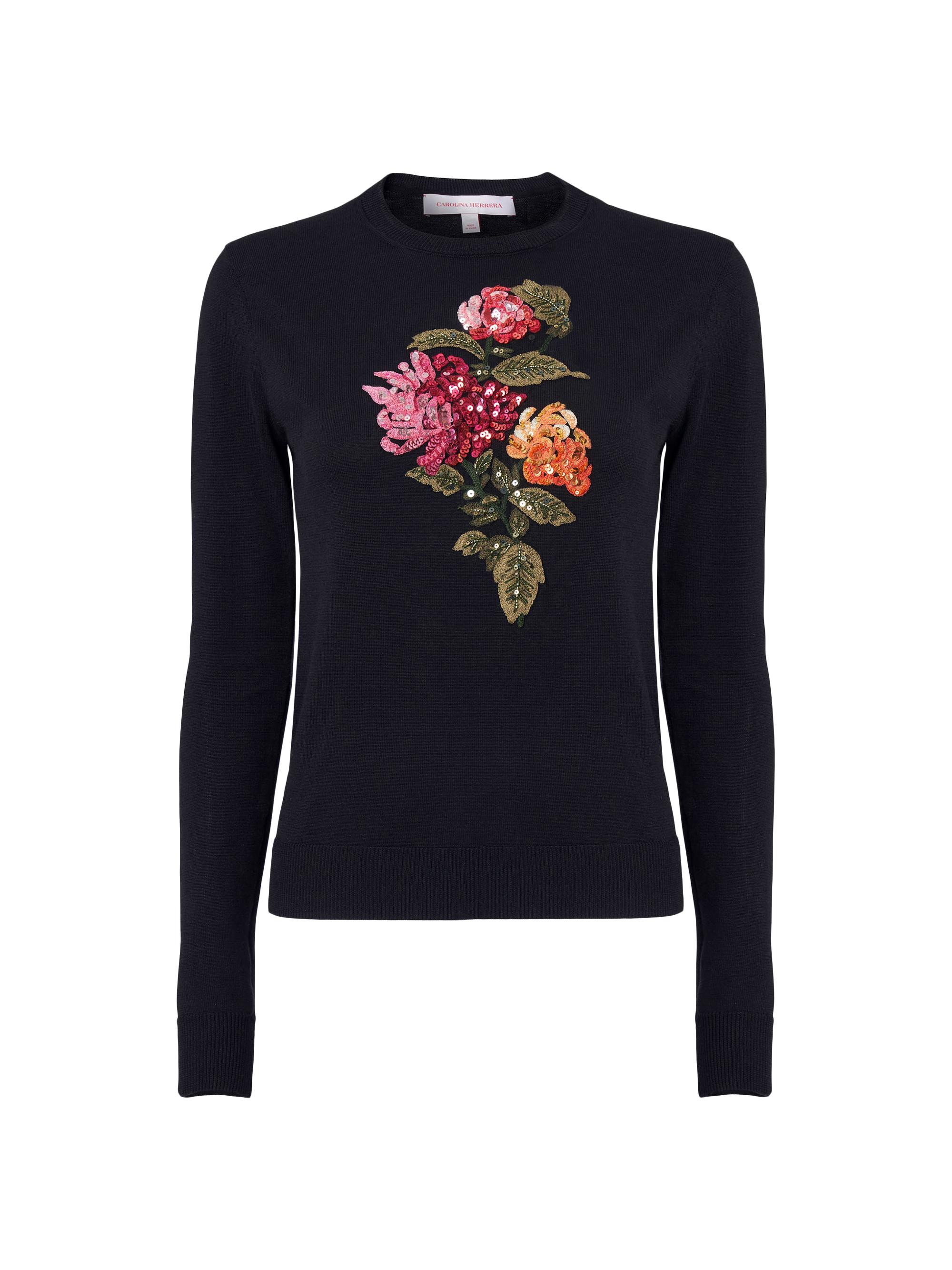 Sacai ​Floral Jacquard Knit Asymmetrical Sweater | Saks Fifth Avenue