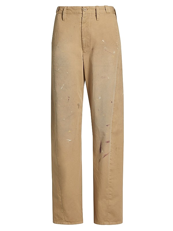 MM6 Maison Margiela Gabardine Paint Splatter Pants | Saks Fifth Avenue