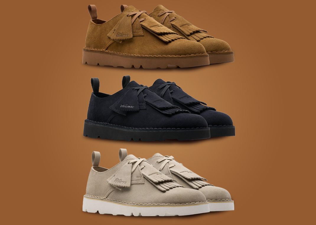 The Engineered Garments x Clarks Originals Desert Khan Pack