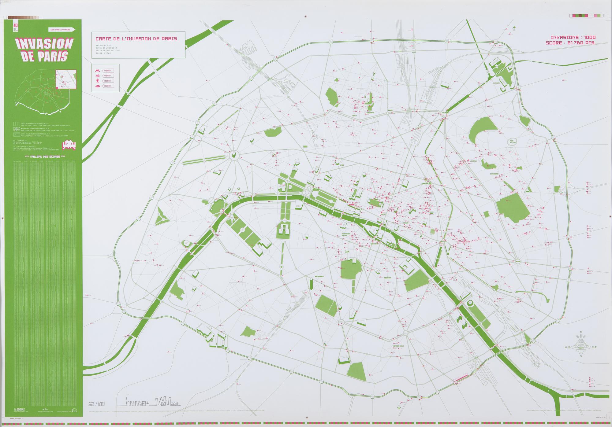 Invader Invasion De Paris (Signed Print) 2011 | MyArtBroker