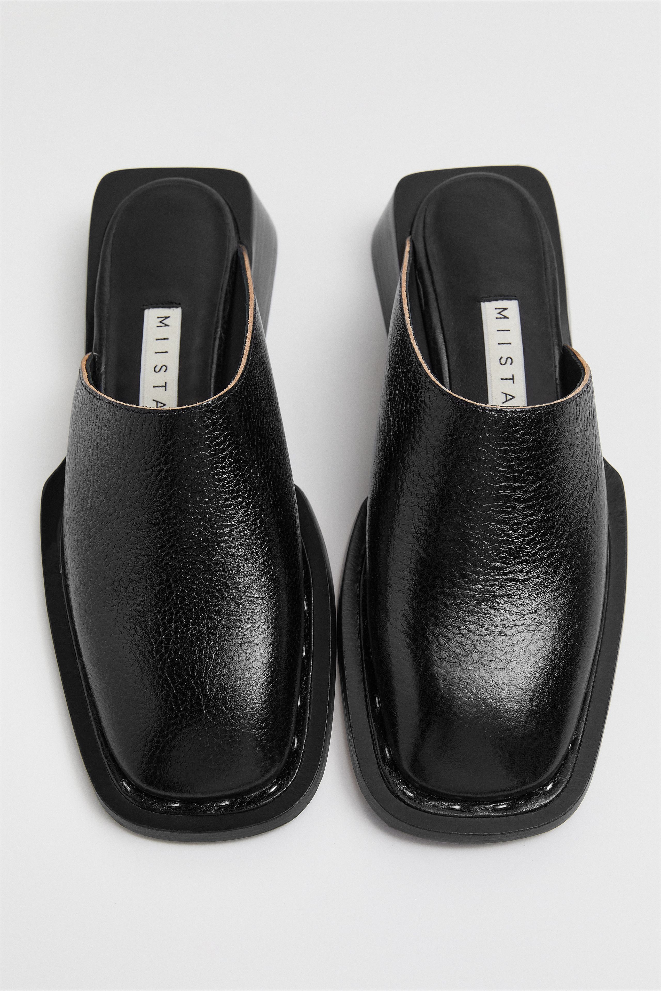 Rune Mules - Black Leather | Miista