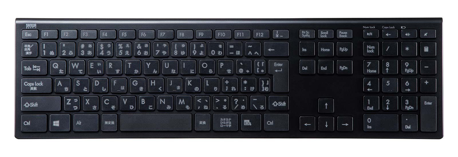 SKB-WL33BK【ワイヤレススリムキーボード】快適に入力できる