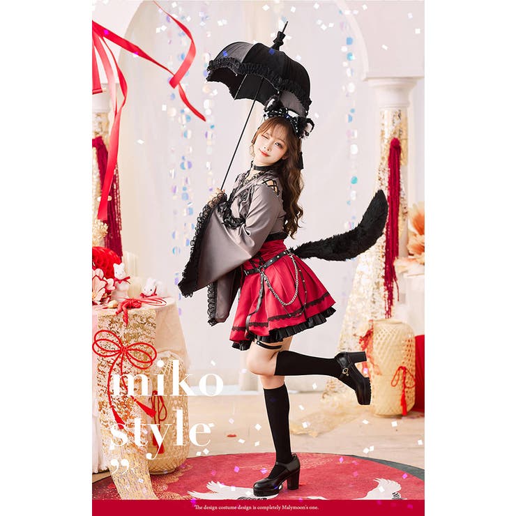 レトロティックレース狐巫女《オリジナルコスプレ8点セット