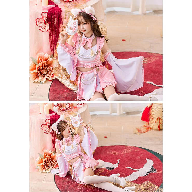 キャンディホイップ巫女メイドキャット《オリジナルコスプレ9点セット