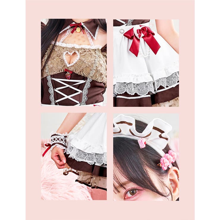 中村里砂着用】スイートフロマージュメイド《バレンタインコスプレ10点