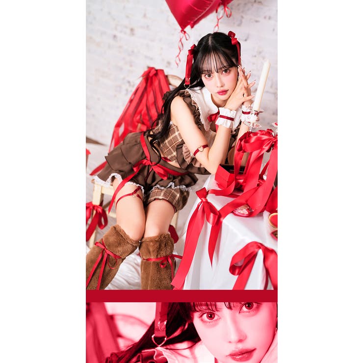 中村里砂着用】アイドルチョコレートメイド《ハロウィンコスプレ8点