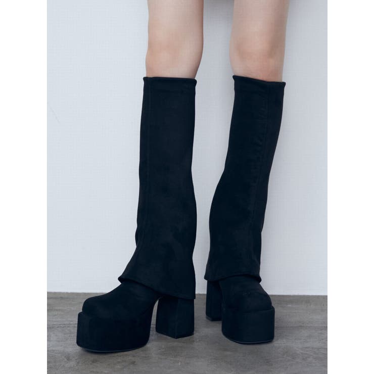 フレアーカバーフィットブーツ[品番：MKSW0060184]｜EMODA（エモダ）の