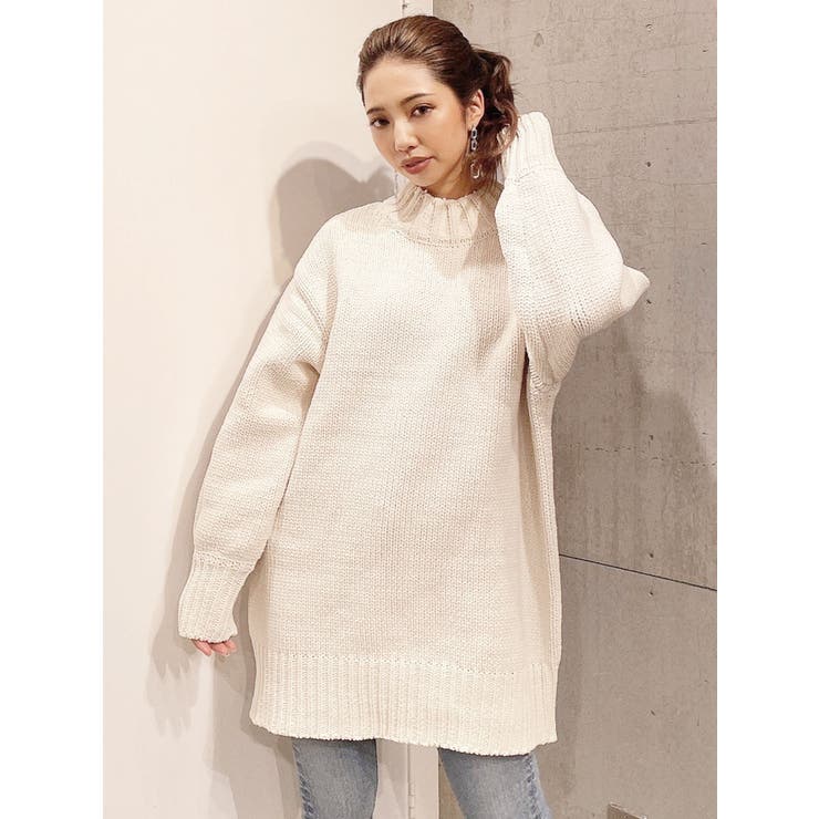 モールヤーンLOOSEニットワンピース[品番：MKSW0052753]｜GYDA