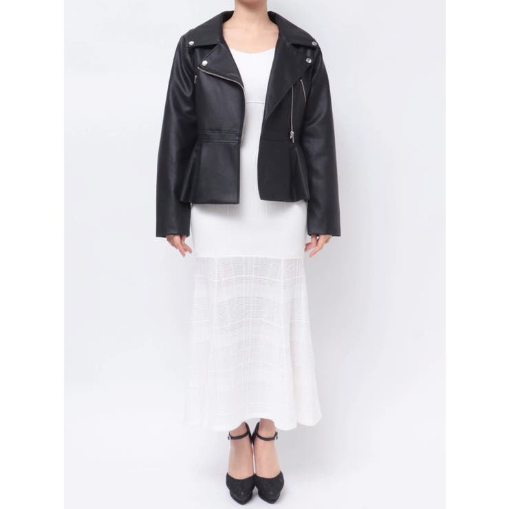 ペプラムライダースジャケット[品番：MKSW0062246]｜RESEXXY