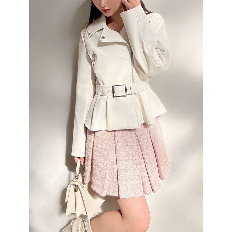 ペプラムライダースジャケット[品番：MKSW0062246]｜RESEXXY