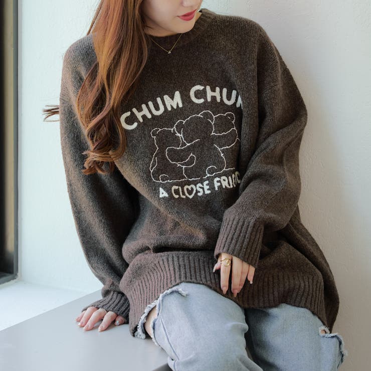 Friendくまプルオーバー[品番：OLOW0014559]｜RMAF NICE CLAUP / OLIVE