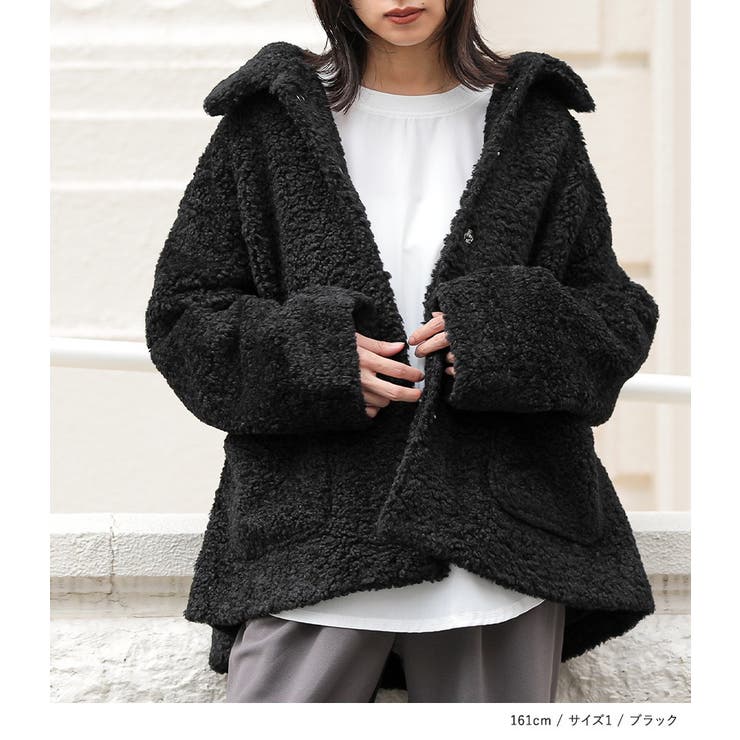 n'OrLABELプードルボアジャケット[品番：MITW0017738]｜osharewalker