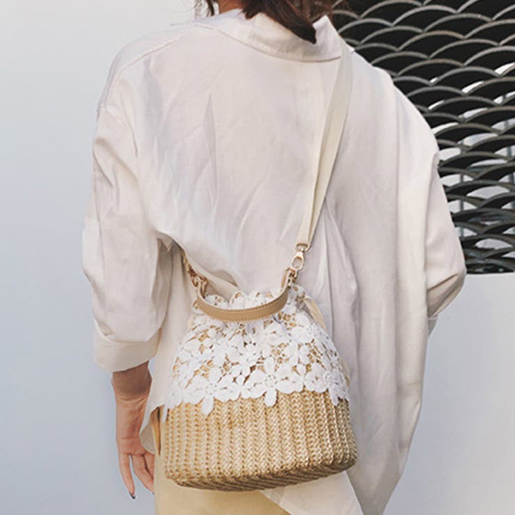 かごバッグ レース ショルダーバッグ[品番：AGCW0000735]｜SUNSHINE