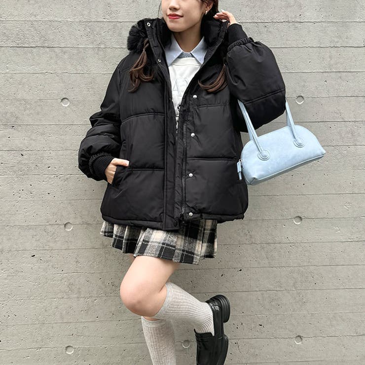 ボリュームファーフードパデットジャケット[品番：OUTW0000184