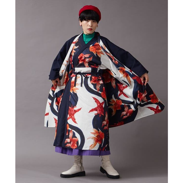 重宗玉緒×倭物やカヤ】モダン着物ワンピース[品番：ACNW0023487