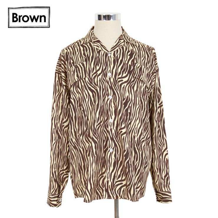 柄シャツ ゼブラ柄 アニマル柄[品番：DCTW0003627]｜Decorative