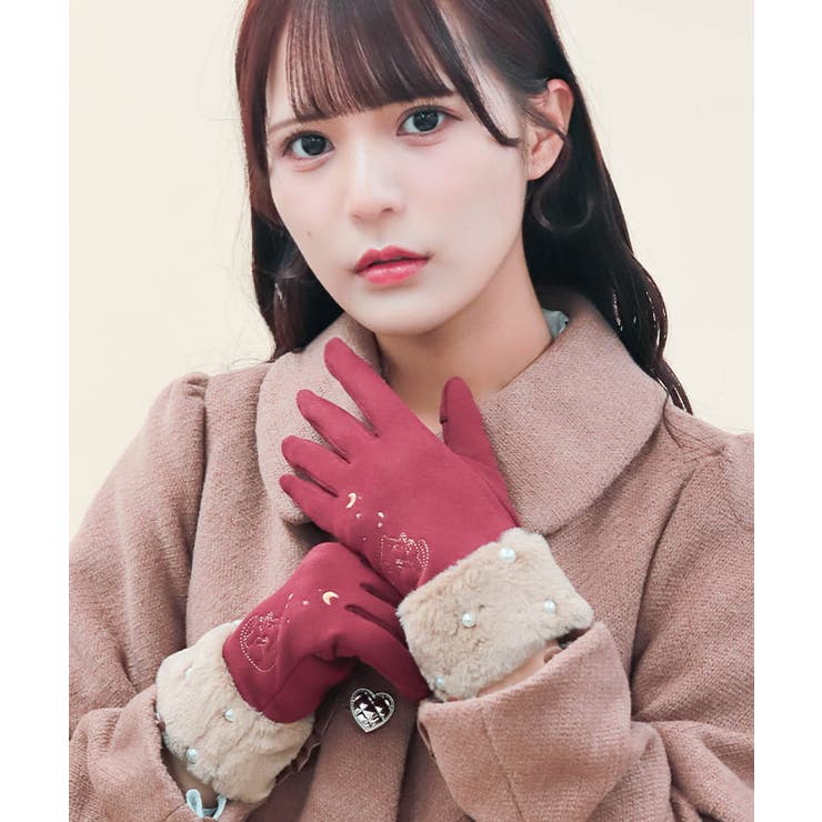 猫刺繍手袋[品番：IGAW0005547]｜axes femme（アクシーズファム）の