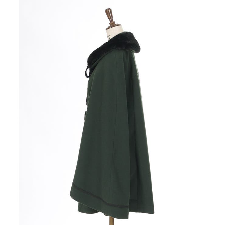 ファー襟付ケープコート[品番：IGAW0005595]｜axes femme（アクシーズ