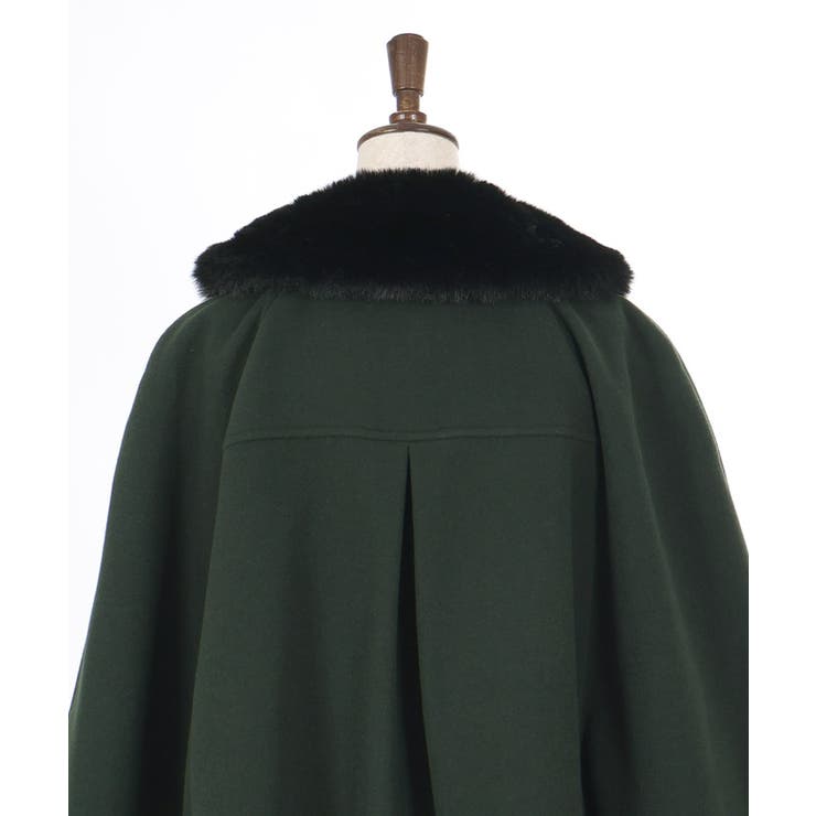 ファー襟付ケープコート[品番：IGAW0005595]｜axes femme（アクシーズ