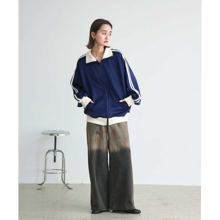 オーバーサイズトラックジャケット[品番：ADEW0004565]｜ad thie