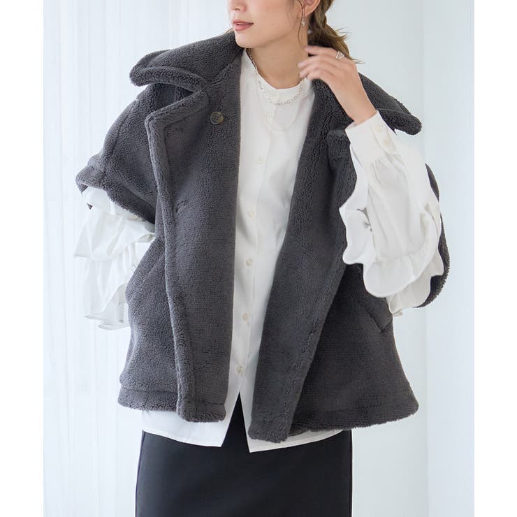 テディボア ポンチョ ジャケット[品番：GW000004875]｜Growing Rich