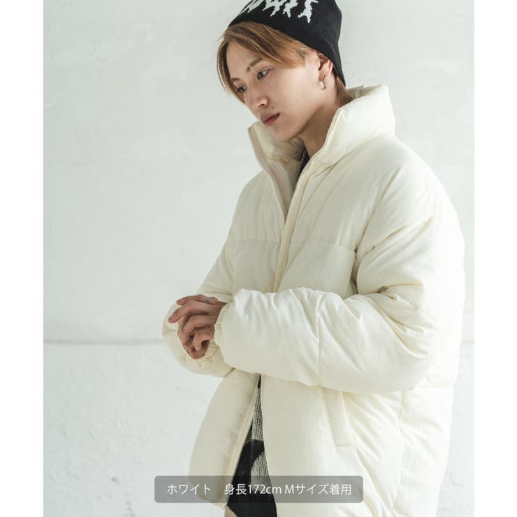 中綿スタンドダウンジャケット メンズ 撥水[品番：IP000005433