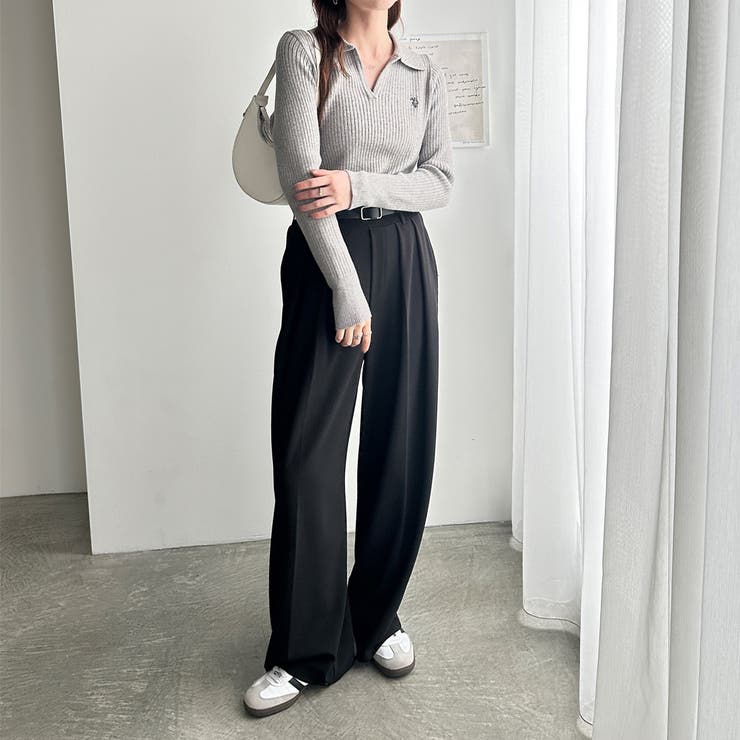 U．S． POLO ASSN．】ポロ衿リブニット[品番：GERW0011065