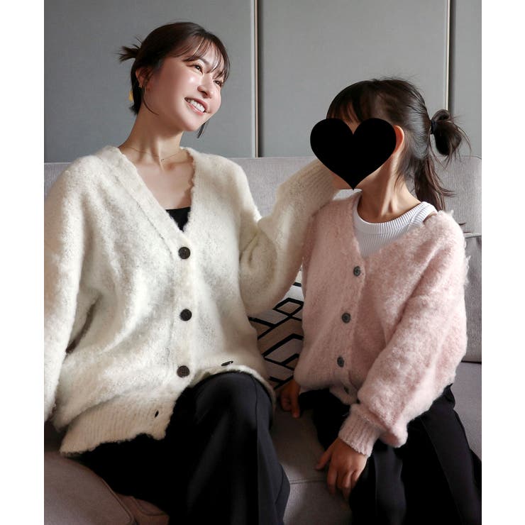 Yuumiさんコラボ ]もこもこVネックニットカーディガン［N1200］[品番